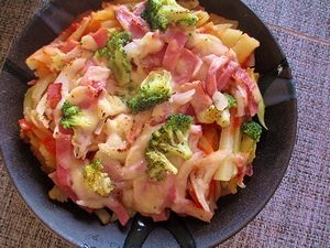 こんばんは(*´ω｀)　たっぷりジャガイモの千切りを焼きましたｗ　チーズのとろけ具合が絶妙でおつまみにもってこいです♥　とっても美味しかったです＾＾*