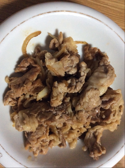 安い豚コマで作りました！
生姜焼きにニンニク、とても美味しくビックリしました(*´∇｀*)
お肉も固くならず良かったです