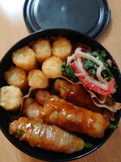 レンジ♡甘めが美味♡小松菜とカニカマのごまマヨ和え