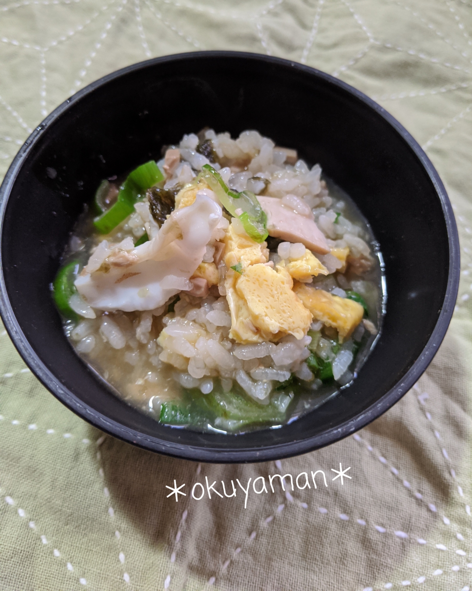 節約なのに美味しい＊残ってしまった寿司で、寿司雑炊