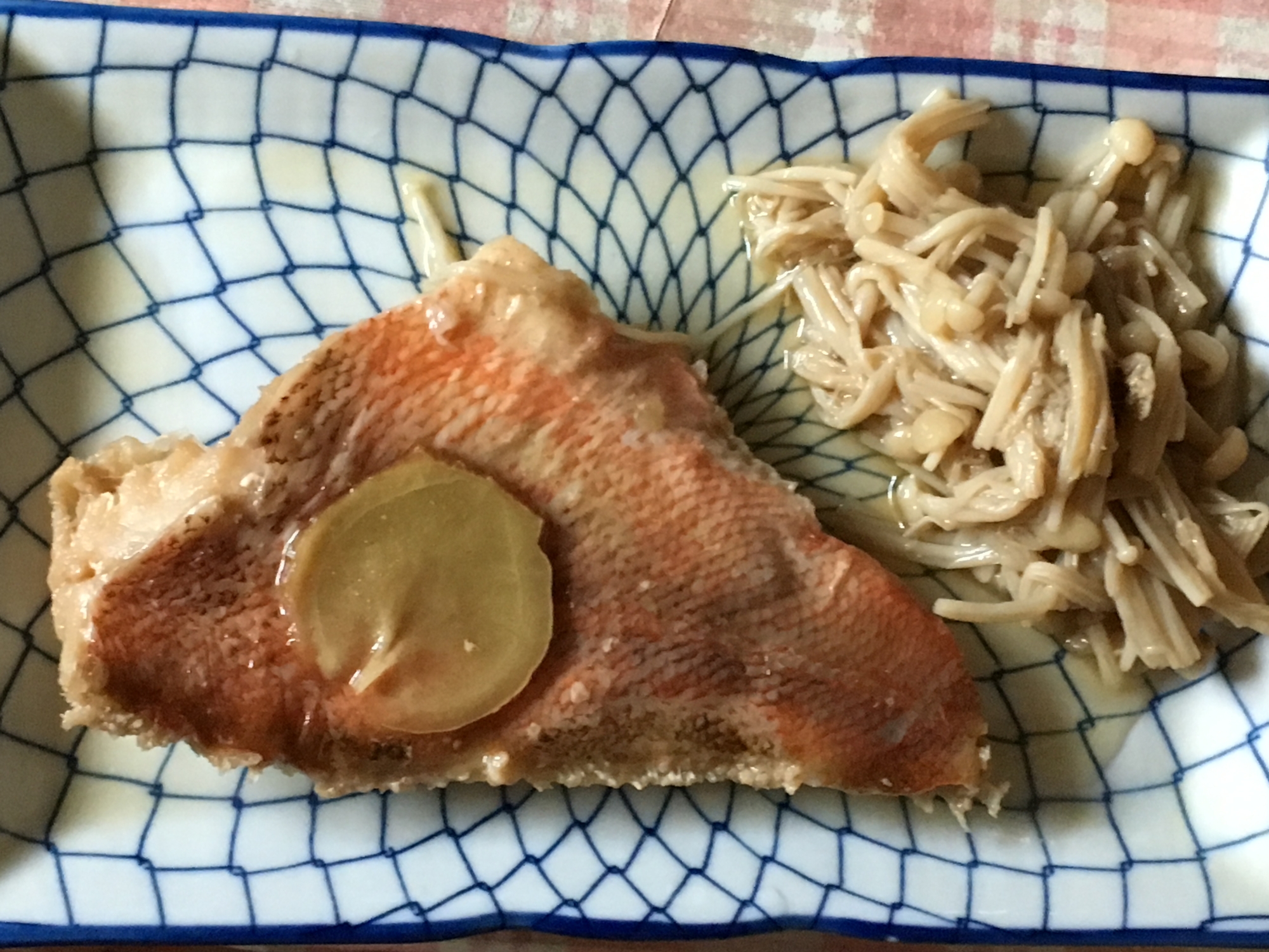 赤魚とえのきの煮付け