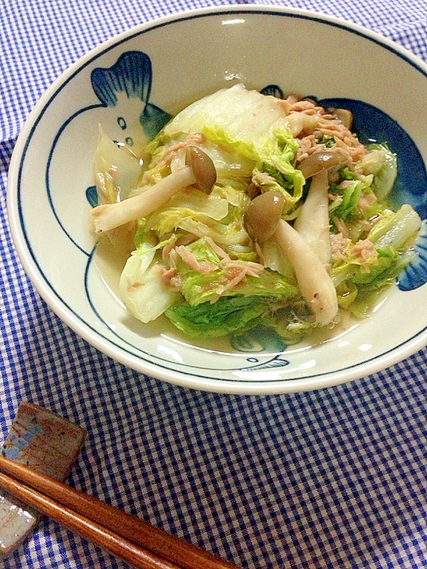 簡単☆レンジde白菜とツナ煮♪