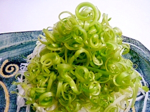 空芯菜の茎サラダ