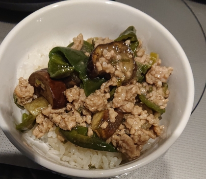 ごはんがモリモリ進んじゃう♡麻婆茄子風ピリ辛炒め