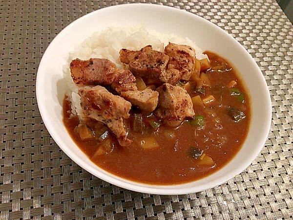 ポーク炒めカレー