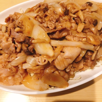 豚こま肉で、簡単生姜焼き!お弁当のおかずにどうぞ。