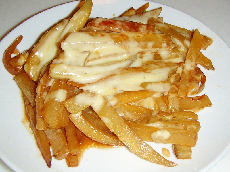 ヤーコンの味噌バターチーズ焼き