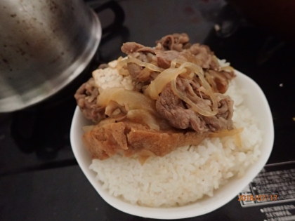 ガッツリ食べたい時の　～　牛すき丼