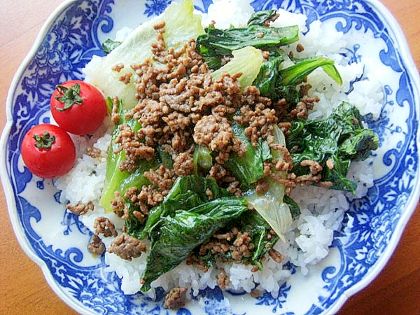 まな板なし！油なし！焼肉味レタス丼♪（外葉ＯＫ！）