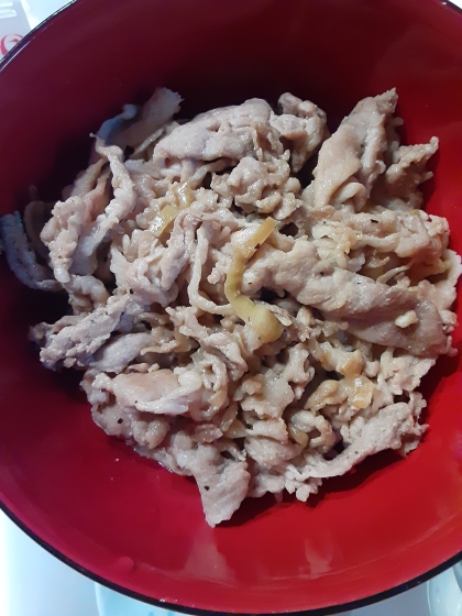 10分で夕飯完成☆月見豚丼☆