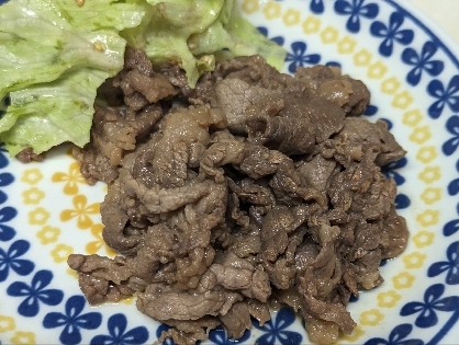 牛もも肉の塩麹醤油炒め