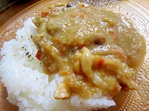 ∝野菜とチキングリーンカレーライス∝