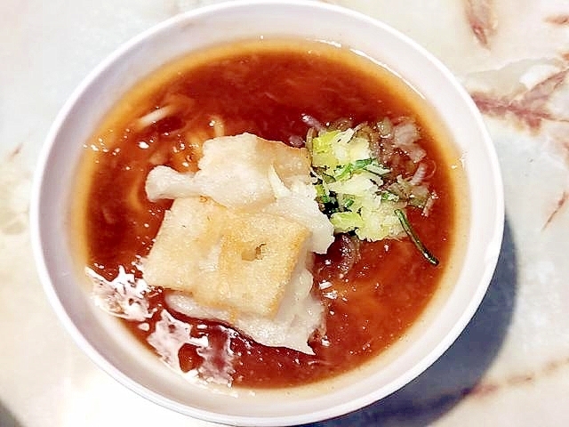 お正月で余った餅で!白い力餅★蕎麦♪