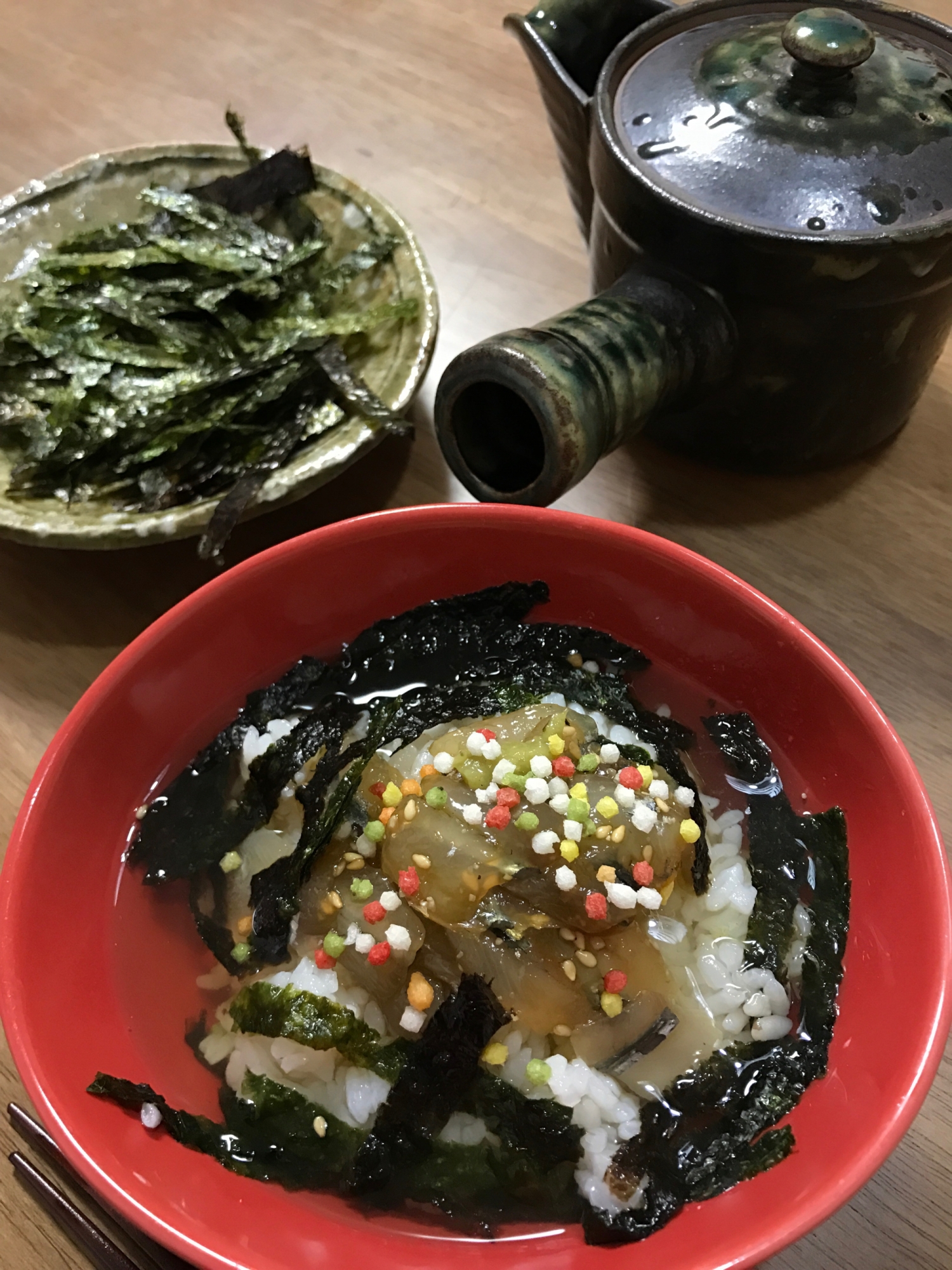 刺身があまったら♪サヨリのお茶漬け 鯛の刺身でも