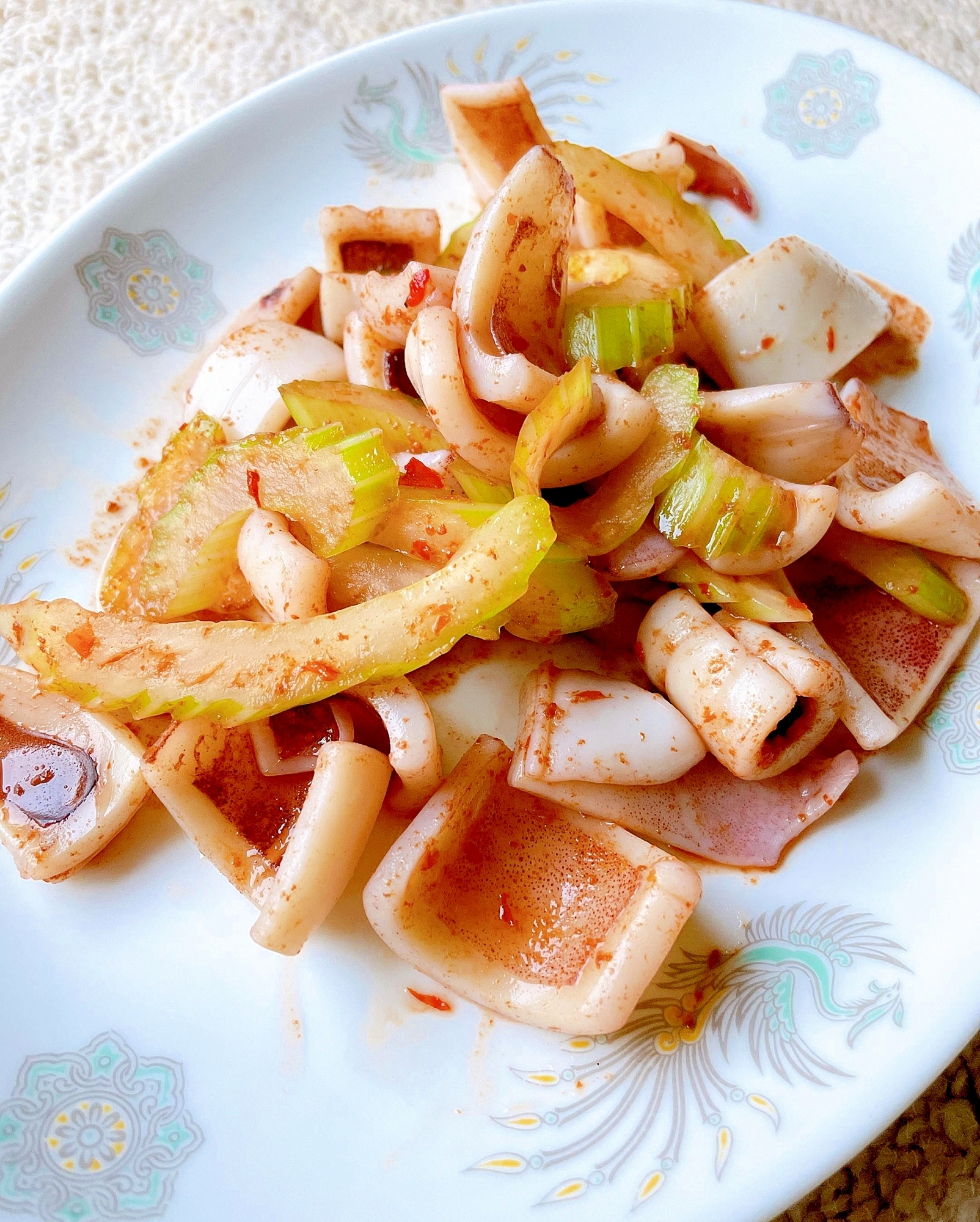 中華 イカとセロリの辛炒め レシピ 作り方 By みー大陸 楽天レシピ