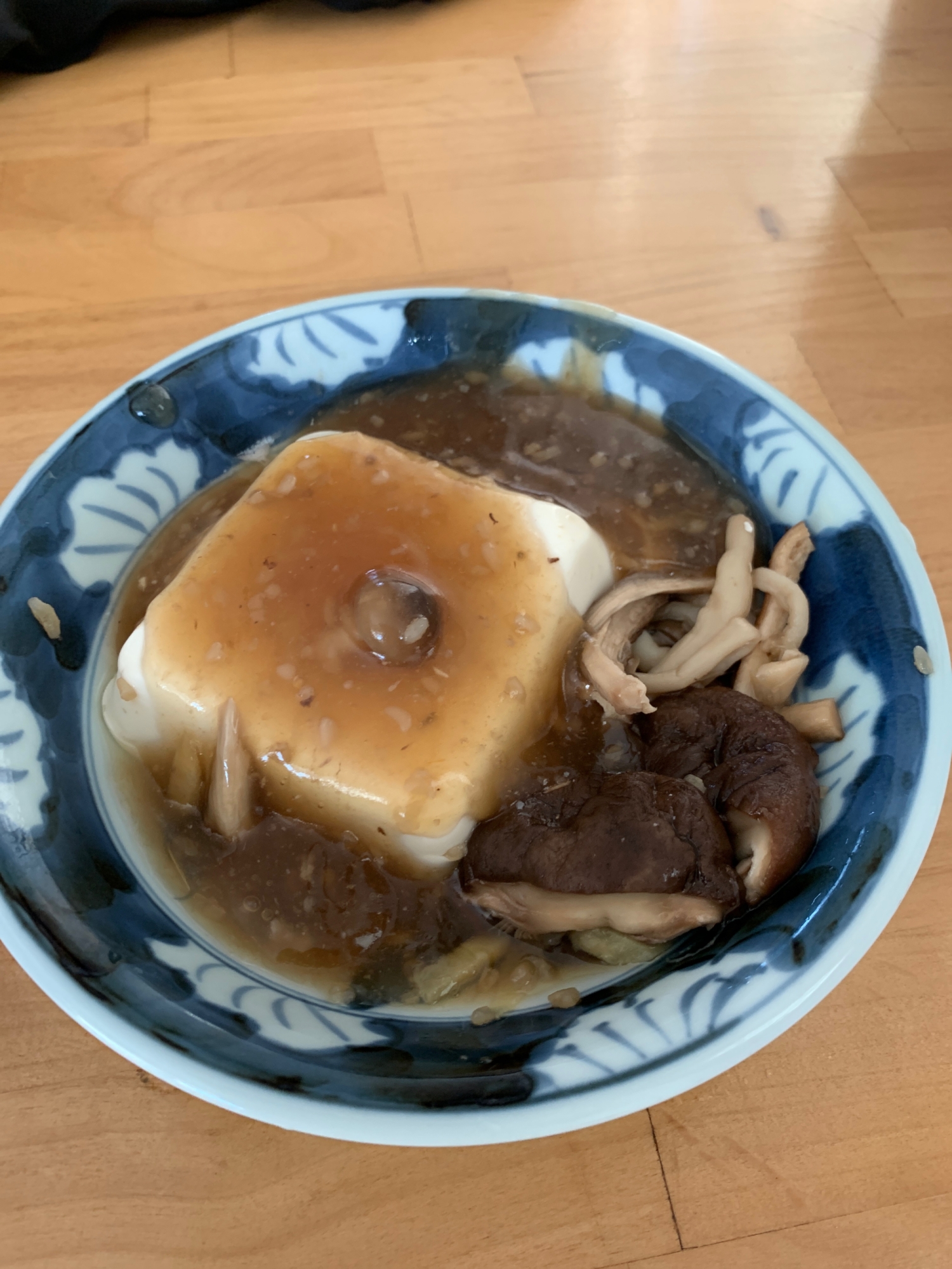豆腐と干し椎茸のあんかけ