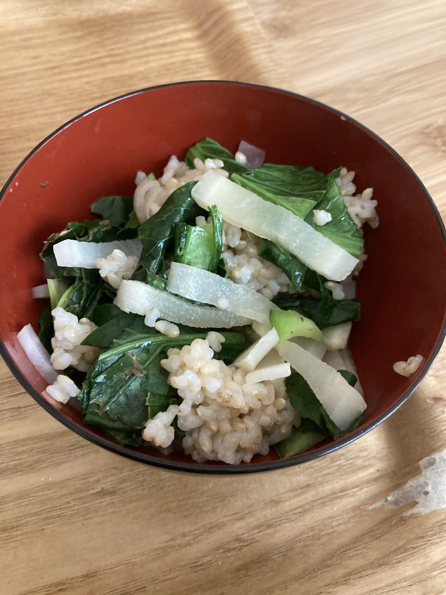 大根と小松菜の中華チャーハン！