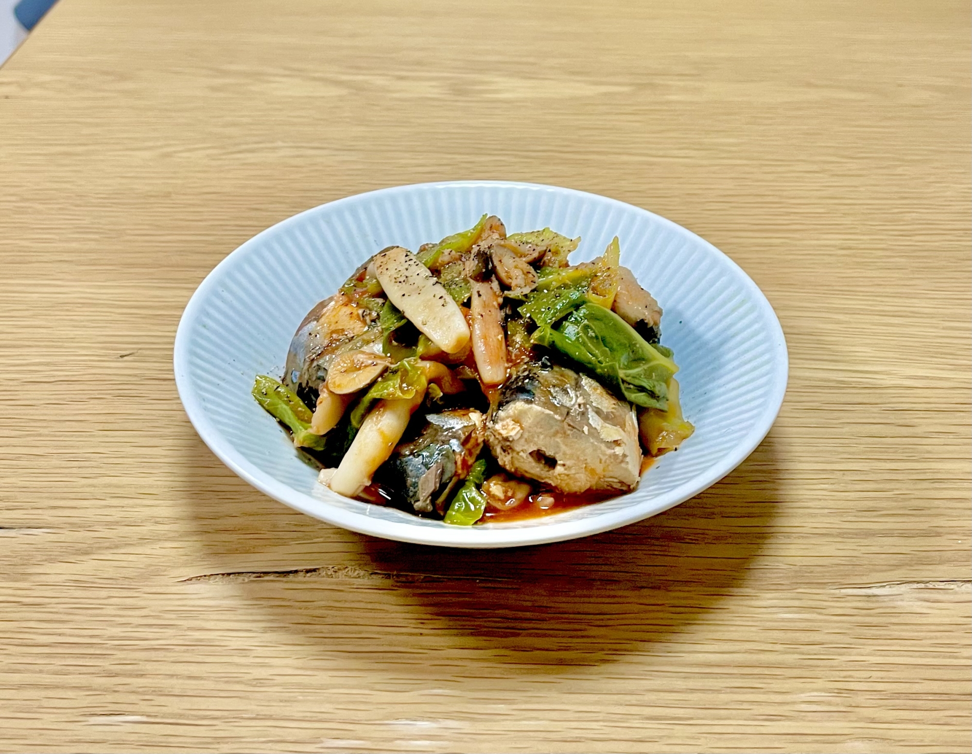 四毒抜き◆春キャベツと鯖缶のトマト煮