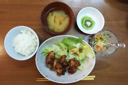 花かつおで　カリッと鶏のから揚げ