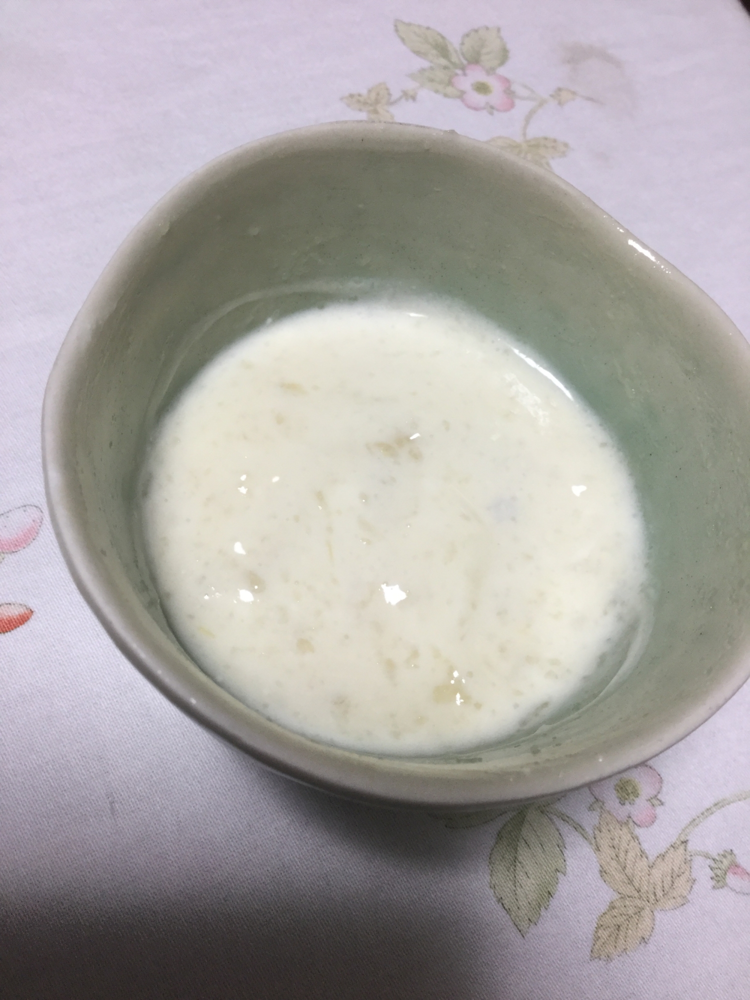 豆乳ヨーグルトでお餅レモン風味