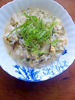 料理下手が作る 余ったおにぎりで作る雑炊 レシピ 作り方 By ミハイル064 楽天レシピ