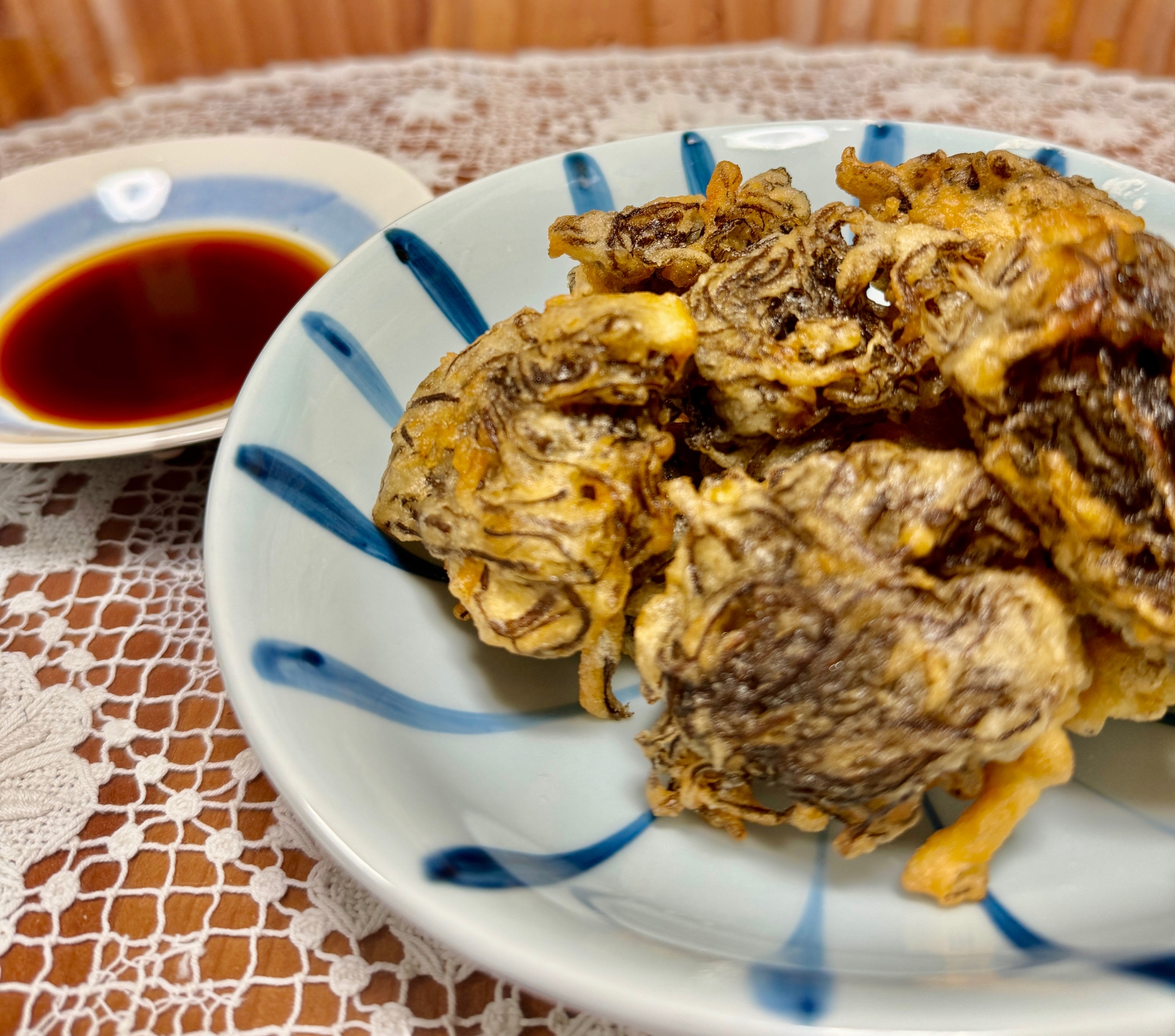 モチモチプルルん食感ღ˘◡˘றもずくの☆天ぷら