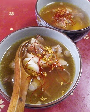 牛筋里芋の簡単スープ