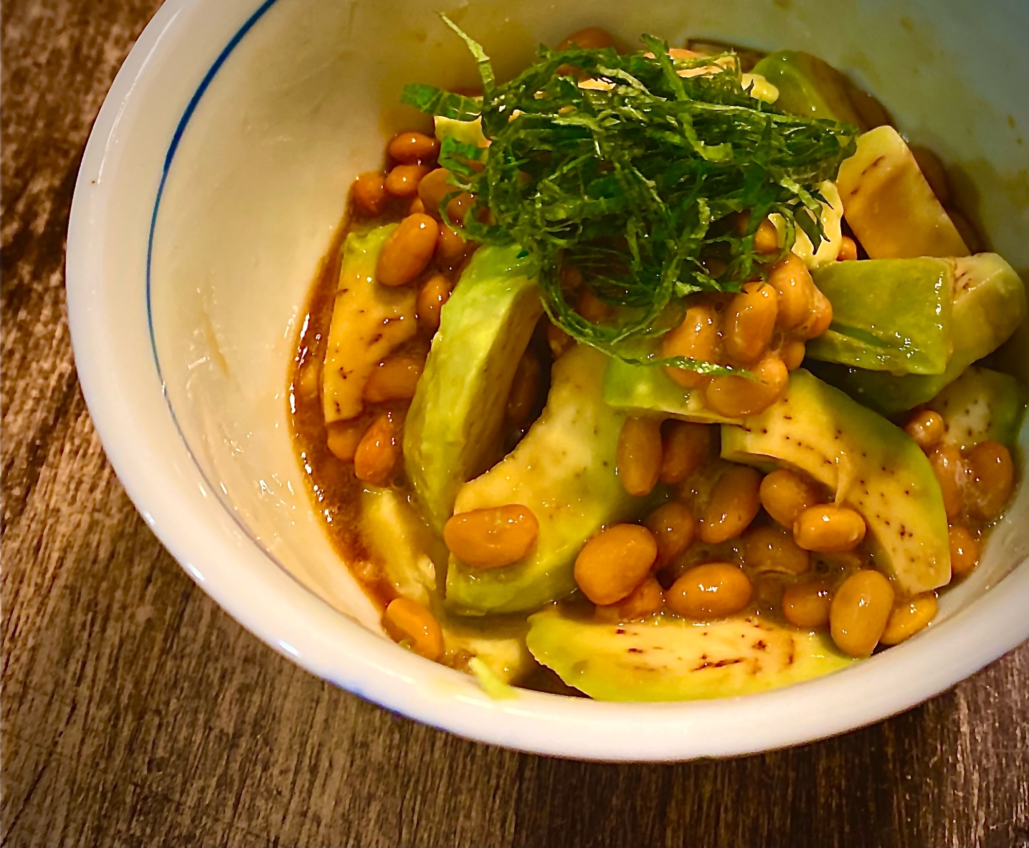 アボカドと納豆は、立派な副菜♪