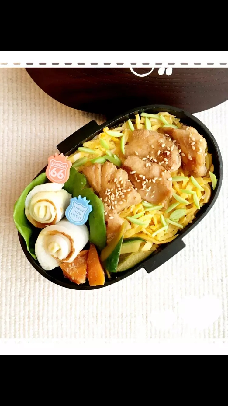 めんつゆで簡単♪お弁当に親子丼♡