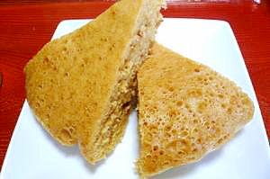 フライパンで黒糖蒸しパン（ホットケーミックス）
