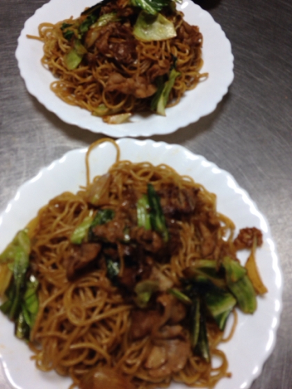 鶏ハム入り☆ソース焼きそば【高たんぱく低カロリー】