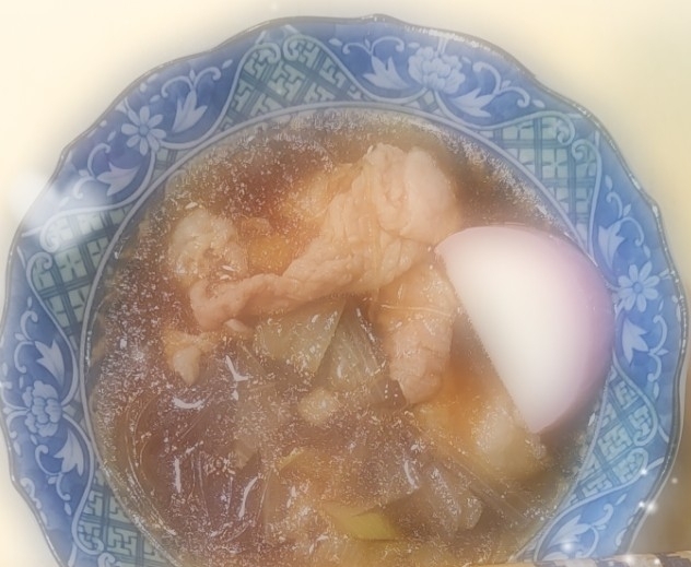 すき焼きの春雨スープ