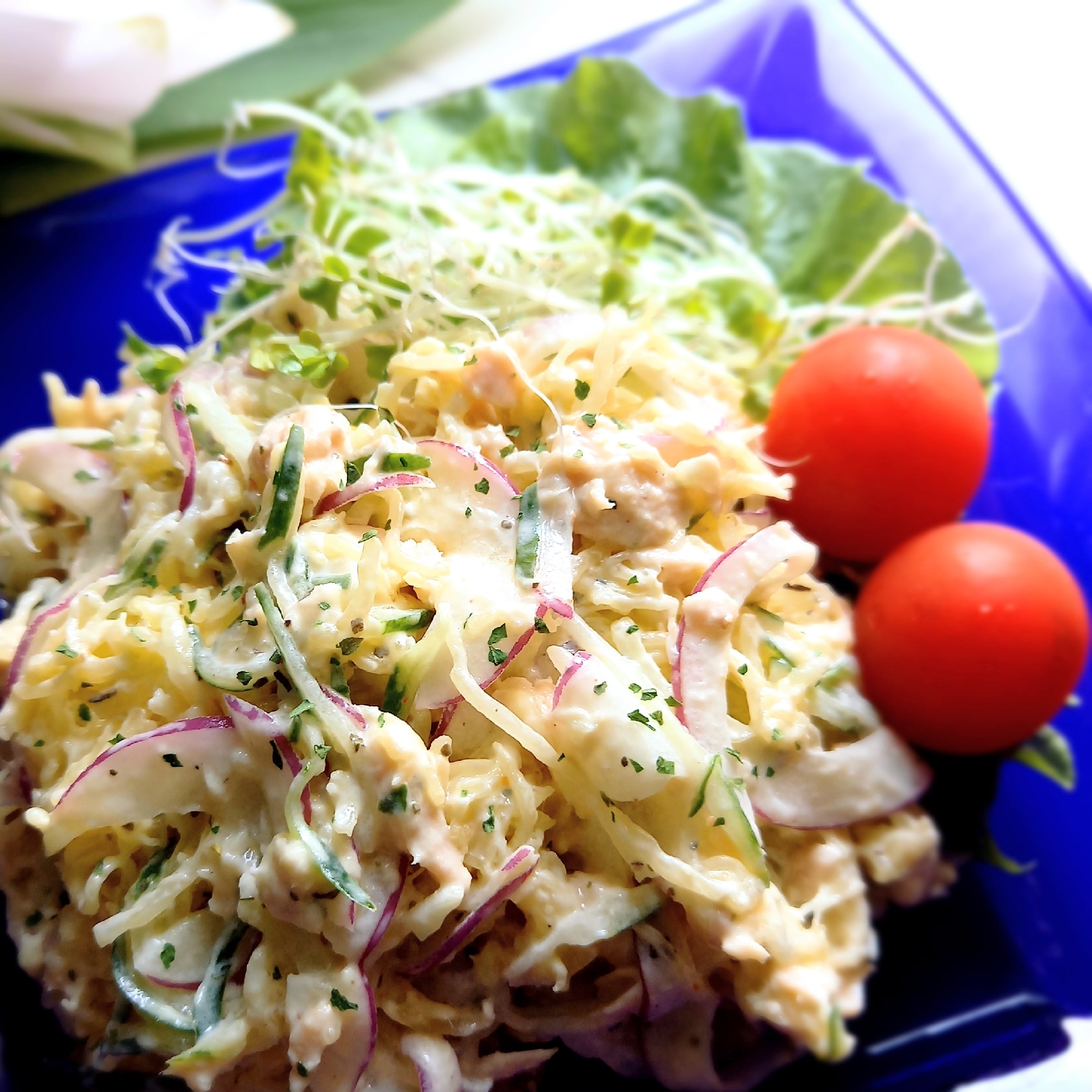彩り綺麗なᕷ*そうめんかぼちゃのツナサラダꕤ୭*