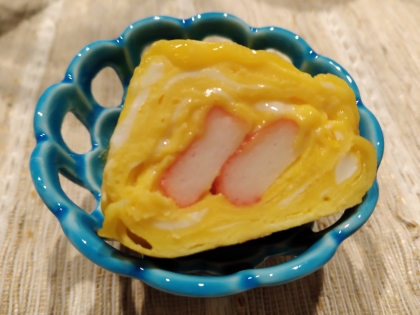 お弁当のおかず★かにかま巻き玉子焼き