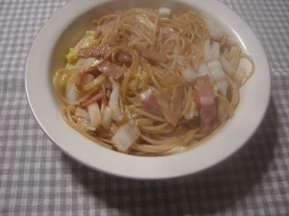 白菜消費に役立ちました。
醤油バター美味しいですね♪
ごちそうさまでした！