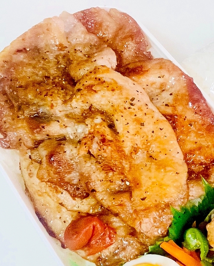 豚ロースの黒胡椒焼き