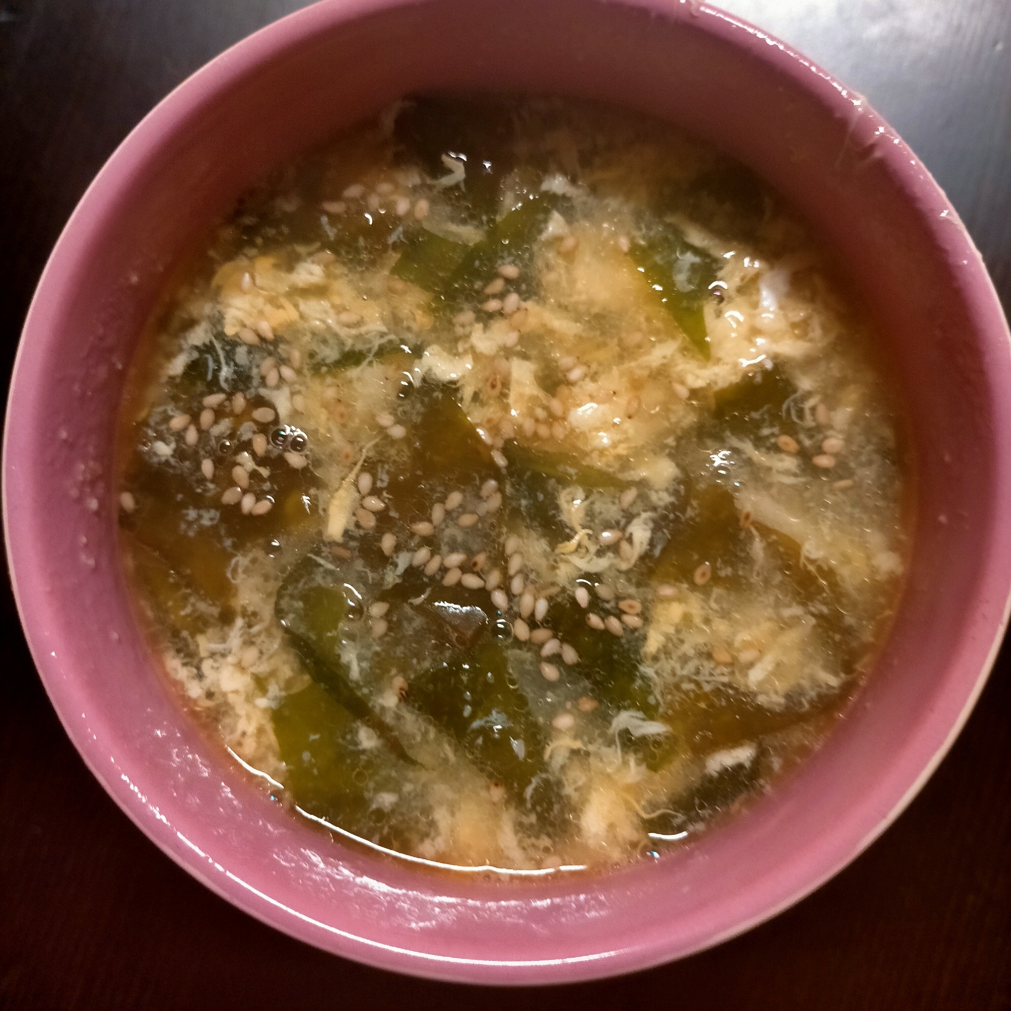 生わかめで作る中華風わかめスープ