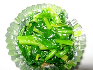 ほうれん草のマーガリン炒め