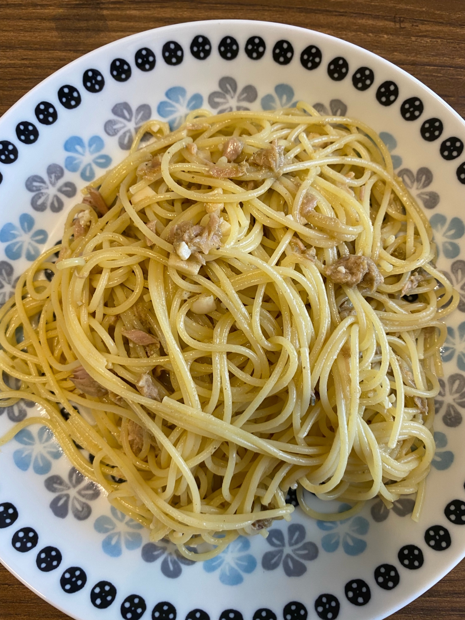 牡蠣ペーストを使ったツナのパスタ