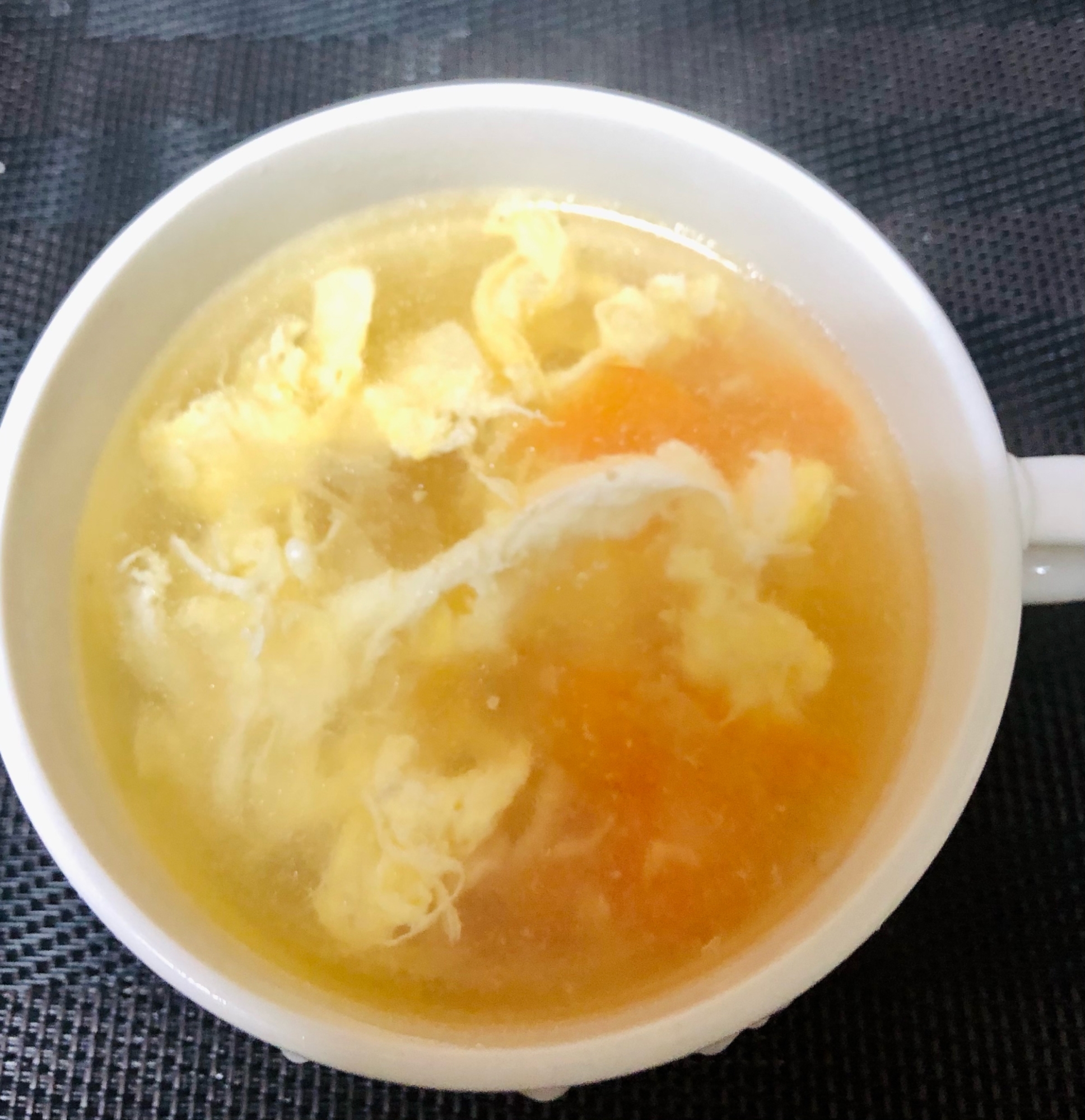 しゃぶしゃぶのお出汁で作る★ふんわりたまごスープ