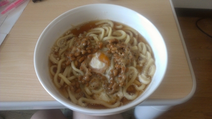 ★簡単☆たまご納豆うどん★