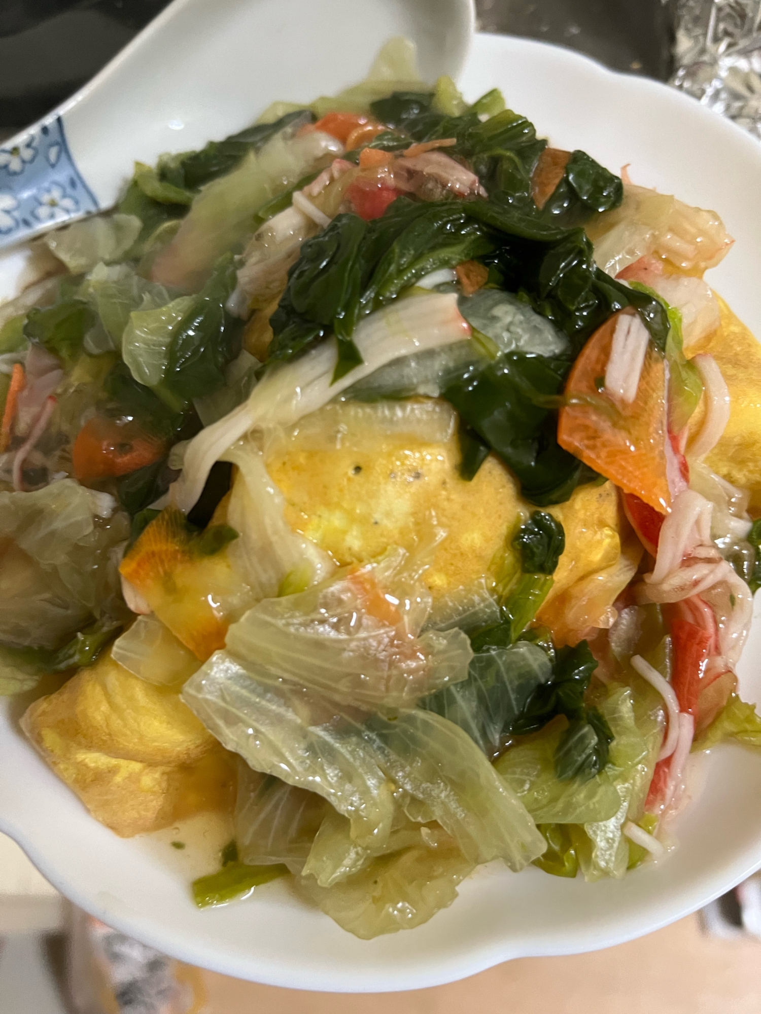 野菜たっぷりあんかけご飯