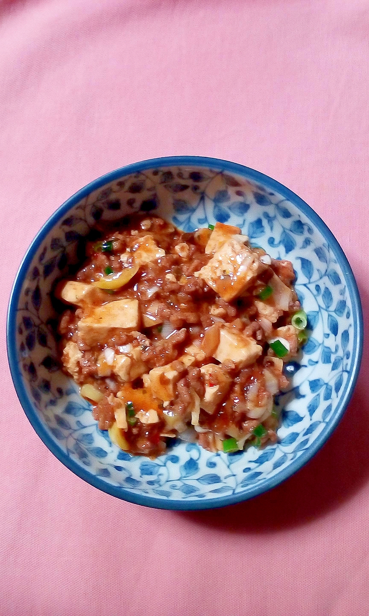 我が家のクミンが香る麻婆豆腐丼