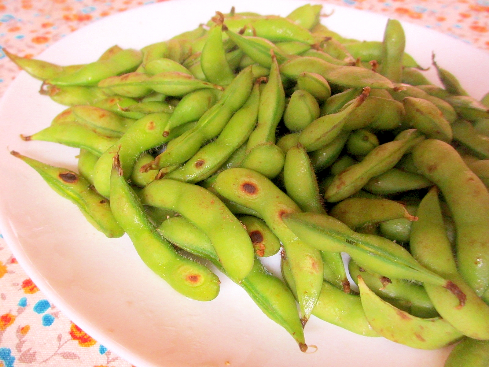 枝豆の蒸し焼き