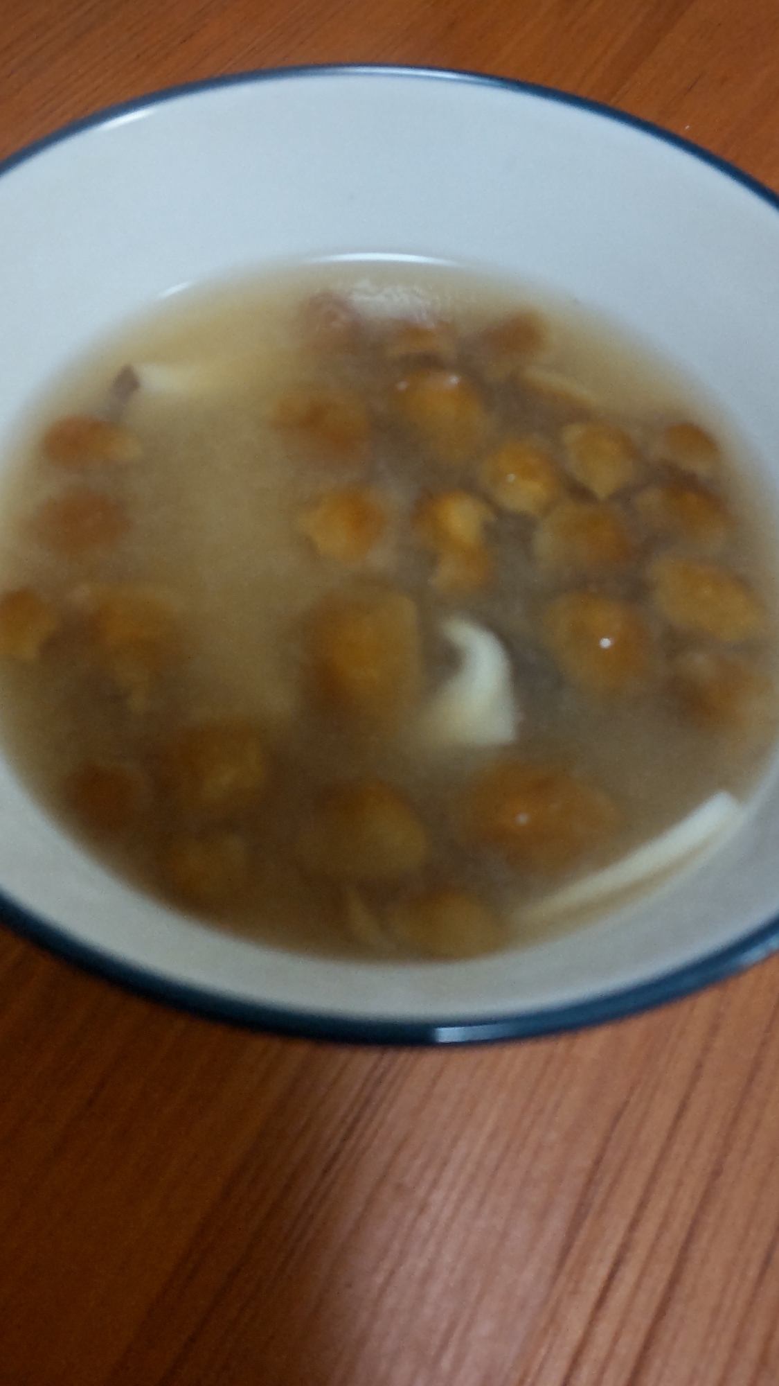 なめことエリンギのお味噌汁
