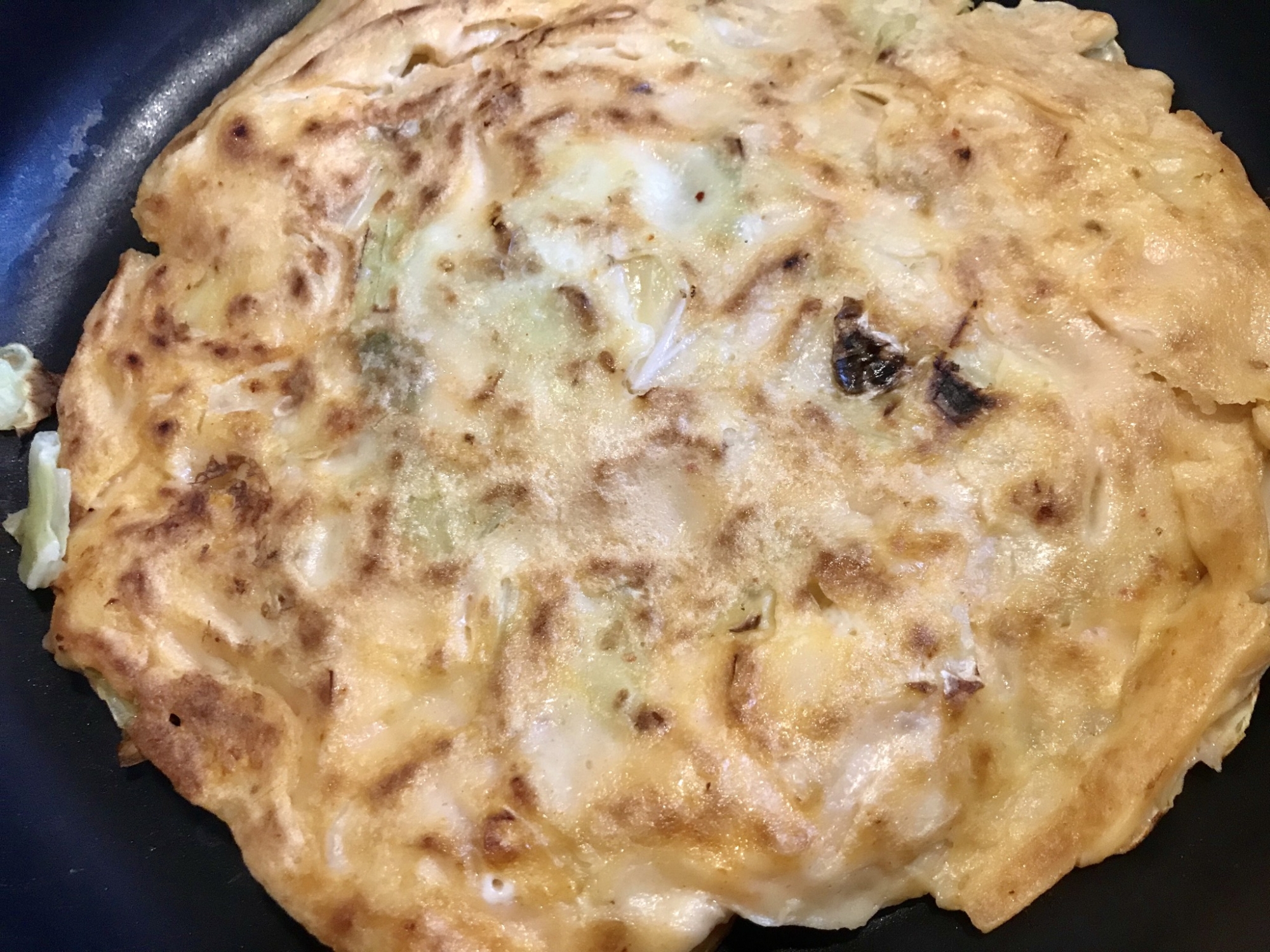 キムチとチーズの米粉お好み焼き レシピ 作り方 By Maroncream 楽天レシピ