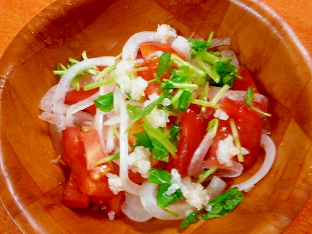キヌア・トマト・とうみょうのサラダ