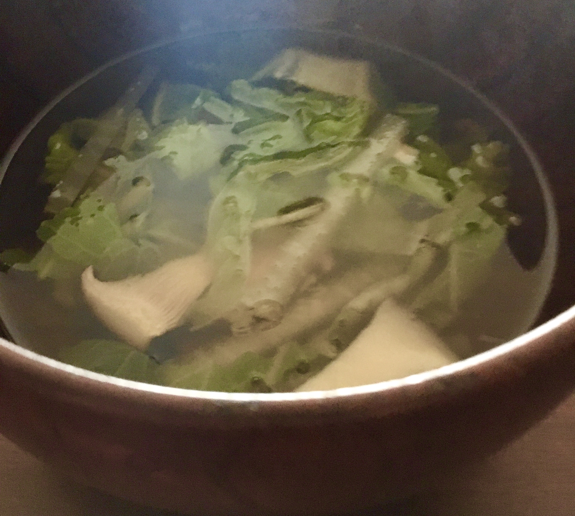白菜とエリンギと大根の和風スープ