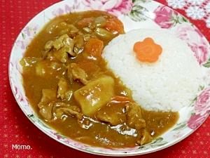 お餅入り♪子供が喜ぶカレー