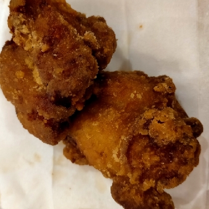 片栗粉で作る美味しい鶏唐揚げ　フライパンで